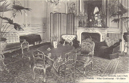 Paris - Hotel Continental - Deux Cartes : Un Salon Et Une Grande Chambre - Cafés, Hotels, Restaurants