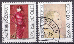 # (1572-1573) BRD 1991 100. Geburtstag Von Otto Dix O/used (A5-7) - Used Stamps