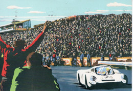 Les 24 Heures Du Mans  - ''Dernier Tour' -  Art Card By Aldé  -  Art Carte Postale - Le Mans