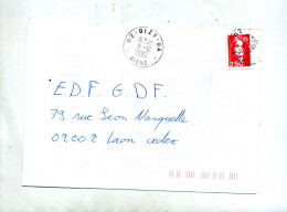 Lettre  Cachet  Gizy Annexe GA - Manual Postmarks