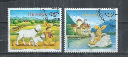 SWITZERLAND 2005 - CHILDREN'S BOOK CHARACTE - CPL. SET - POSTALLY USED OBLITERE GESTEMPELT USADO - Usati