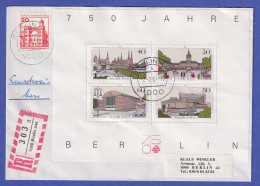 Berlin 1987 Mi.-Nr. Block 8 Und 533 Auf R-Brief O BERLIN 444 - Storia Postale