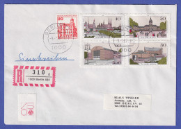 Berlin 1987 Mi.-Nr. 772-775 Und 533 Auf R-Brief O BERLIN 444 - Lettres & Documents