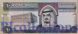 SAUDI ARABIA 10 RIYALS 1983 PICK 23b UNC GOOD SERIAL NUMBER " 168/255225" - Saudi Arabia