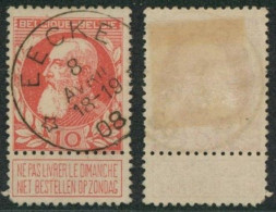 Grosse Barbe - N°74 Obl Relais "Eecke"  // (AD) - 1905 Thick Beard