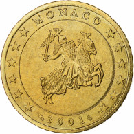 France, Rainier III, 50 Euro Cent, 2001, Paris, Or Nordique, SPL+, KM:172 - Francia