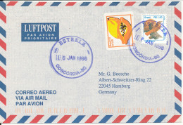 Brazil Air Mail Cover Sent To Germany 6-1-1998 Topic Stamps - Luchtpost