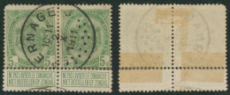 Armoiries - N°83 En Paire Obl Relais "Ernage" (T4 R). COBA : 20++  // (AD) - 1893-1907 Armarios