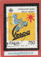 USATI ITALIA 1996 - Ref.0745 "VESPA, Scooter" 1 Val. - - 1991-00: Used