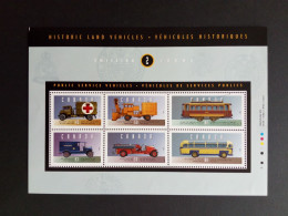 CANADA BLOCK 12 POSTFRISCH(MINT) HISTORISCHE FAHRZEUGE (II) AUTOS 1994 POLIZEI FEUERWEHR KTANKENWAGEN - Sapeurs-Pompiers