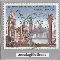 USATI ITALIA 1996 - Ref.0746 "NASCITA DELLA CEE" 1 Val. - - 1991-00: Afgestempeld