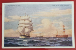 Carta Postale Non Circulée - DESSIN - "THE HIGHWAY TO PORT" - Embarcaciones