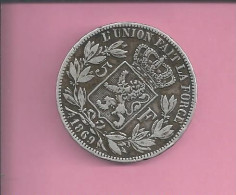 LEOPOLD  II  5 Francs   1869 - 5 Cent