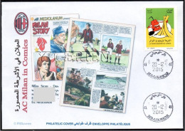 ARGELIA 2015 - Philatelic Cover - AC Milan In Comics - Comic Fumetti Cartoons - Bandes Dessinées Italy Italia - Comics