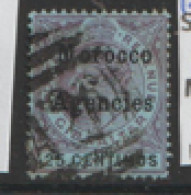 Morocco Agencies Gibraltar Issues  1899  SG 12  25c  Fine Used - Oficinas En  Marruecos / Tanger : (...-1958