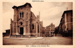 TREVOUX L Eglise Et La Grande Rue 8(scan Recto-verso) MA1303 - Trévoux