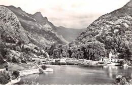 AX LES THERMES Le Chateau D Orgeix Et Son Lac Au Fond Le Cirque Et La Dent D Orlu 7(scan Recto-verso) MA1357 - Ax Les Thermes