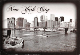 NEW YORK CITY Lower Manhattan Skyline With The Brooklyn Bridge 17(scan Recto-verso) MA1371 - Autres & Non Classés