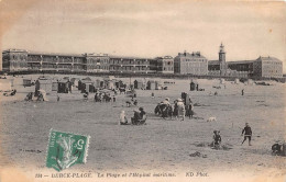 BERCK PLAGE La Plage Et L Hopital Maritime  4(scan Recto-verso) MA1392 - Berck