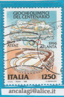 USATI ITALIA 1996 - Ref.0747 "GIOCHI OLIMPICI DEL CENTENARIO" 1 Val. Da L.1250 - - 1991-00: Usati