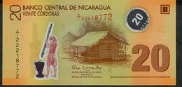 NICARAGUA P202b 20 CORDOBAS 2007 #A/1  With White "20"   UNC. - Nicaragua