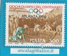 USATI ITALIA 1996 - Ref.0747A "GIOCHI OLIMPICI DEL CENTENARIO" 1 Val. Da L.500 - - 1991-00: Oblitérés