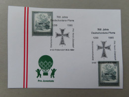 Österreich Pro Juventute - Mit Sonderstempel 26. 5. 1990 Palterndorf, 700 Jahre Deutschordens - Pfarre (Nr.600) - Other & Unclassified