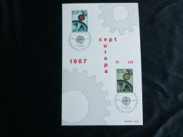 1967 1415 & 1416  FDC ECHOPHIL FIRST DAY CARD (Liége) : " EUROPA 1967 " - 1961-1970