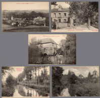 Estissac (Aube), France 1900s. Set Of 5 Unused Genuine Postcards [de42665] - Collezioni E Lotti