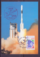 Espace 1991 09 27 - SEP - Ariane V46 - Carte - Europa