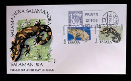 CL, FDC, Premier Jour, Primer Dia De Circulacion, Espana, Espagne, Madrid, 9 Jul. 1975, Salamandra - FDC