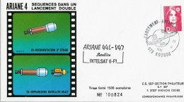 Espace 1991 10 30 - SEP - Ariane V47 - Enveloppe - Europe