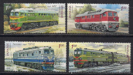 Ukraine 2008 Locomotives. Mi  983-86 - Ukraine