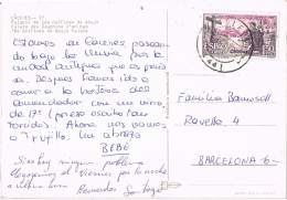 54810. Postal TOLEDO 1972. Vista Palaciuo De Golfines De Abajo En Caceres - Storia Postale