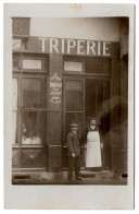 Devanture Triperie. Maison Babolet. Carte Photo Animée Non Située - Tiendas