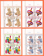 PRO/J. COLLECTION BLOC DE 4. OBLITERE 1er/J.25.11.1986. C/.S.B.K. Nr:J298/301. Y&TELLIER Nr:1260/63. MICHEL Nr:1331/34. - Used Stamps