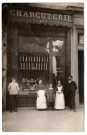 Devanture Charcuterie. Maison Meunier-Rivière. Carte Photo Animée Non Située - Shops