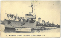 CPA Marine De Guerre - MAROCAIN - Contre-Torpilleur - Ed. LL N°31 - Guerra