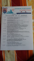 PROGRAMME CROISIERE PORTUGAISE DU PAQUEBOT FRANCE LISBONNE 13 MAI 1973 FORMAT 24 17 CM - Programs