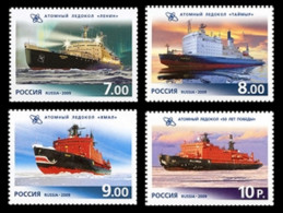 Russia 2009 50th Anniversary Of Nuclear Russian Navy. Mi 1552-55 - Boten