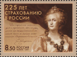 Russia 2011 225th Insurance In Russia. Mi 1778 - Unused Stamps
