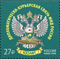 Russia 2018 100 Years Of Diplomatic And Courier Communication. Mi 2601 - Unused Stamps
