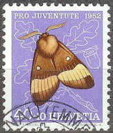 Schweiz Suisse Pro Juventute 1952: Eichenspinner Zu WI 147 Mi 579 Yv 530 Mit ⊙ LANGNAU (EMMENTAL) (Zumstein CHF 12.00) - Used Stamps