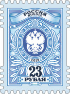 Russia 2019 Definitive. Emblem Of Russian Post. Mi 2698 With UV Protection - Ungebraucht