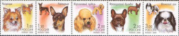 Russia 2000 Decorative Dogs. Mi 837-41Zd - Honden