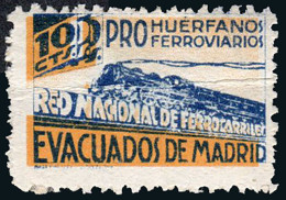 Madrid - Guerra Civil - Em. Local Republicana - Allepuz * 85 - "10 Cts. Pro Huérfanos Ferroviarios" - Republikanische Ausgaben