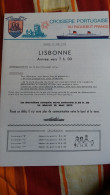 PROGRAMME CROISIERE PORTUGAISE DU PAQUEBOT FRANCE LISBONNE 15 MAI 1973 FORMAT 24 17 CM - Programma's