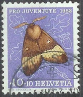 Schweiz Suisse Pro Juventute 1952: Eichenspinner Zu WI 147 Mi 579 Yv 530 Mit ⊙ CHIASSO 4.III.53 (Zumstein CHF 12.00) - Used Stamps