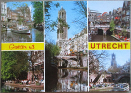 HOLLAND NETHERLAND UTRECHT CITY CENTER MULTI VIEW POSTCARD CARTOLINA ANSICHTSKARTE CARTE POSTALE POSTKARTE CARD KARTE - Utrecht