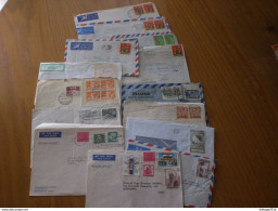 COVERS INDIA VIAGGIATE UNGHERIA SUD AFRICA,BELGIO,SVIZZERA,AUSTRIA,CANADA,PIECES X 14 COVER - Omslagen